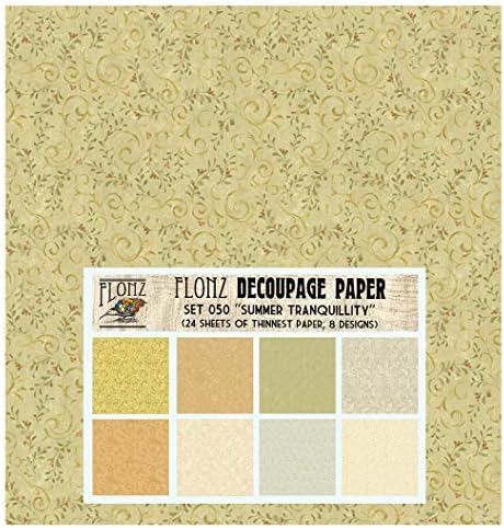 Decoupage Paper Pack Damask Flourishes papel de padrão de estilo vintage para decoupage, artesanato e scrapbooking