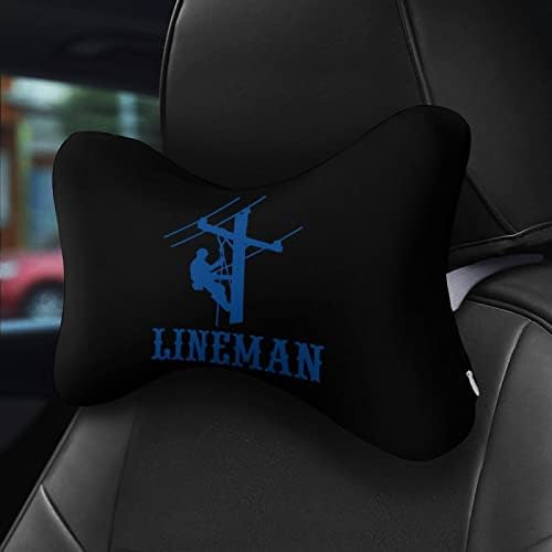 Linheiro elétrico Lineman1 travesseiros de pescoço de garagem de espuma de espuma de cabeça macia Cabeça de almofada para dirigir para dirigir cadeira de escritório 2 pacote
