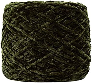 Gierzijia 100g/3,53 onças de veludo dourado de fios de lã de lã de lã de lã de lã de lã de malha