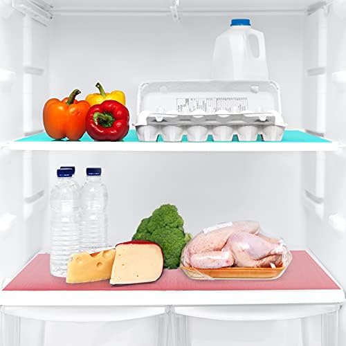 PSISO 11 PCs Refrigerador tapetes, forros de geladeira EVA para prateleiras laváveis ​​podem ser cortadas na planta de plantas de frigoríneas à prova d'água de frigorífico