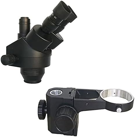 Acessórios para microscópio zxyan 7x-45x Simul-focal trinocular zoom de zoom estéreo Cabeça+25mm/35mm diamter rack de foco ajustável+wf10x oculares Educação de biologia
