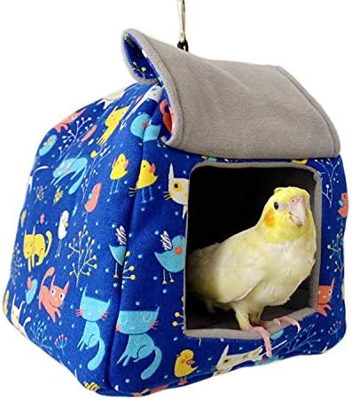 Bird tenda de pelúcia papagaio de hammock quente ninho para gaiola ， hideaway cabana cabana de cama