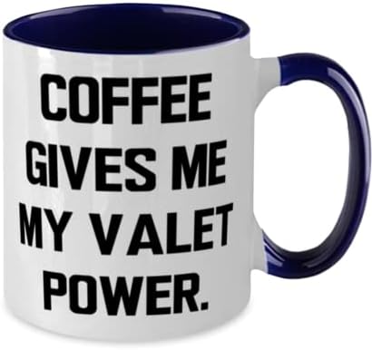 Presentes de manobrista motivacional, Coffee me dá meu manobrista, manobrista de dois tons de 11 onças de colegas,