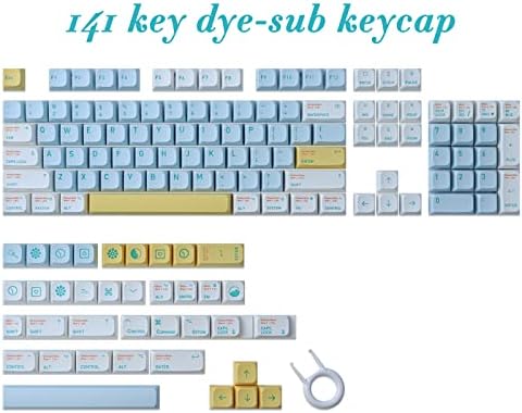Jomkiz Keycaps, 141 Keys PBT Keycaps Definir Dream raso XDA Perfil Dye Sublimation Captações de