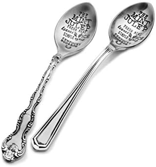 Towle Living Olde Newbury Artanos Mint Julep Spoons, conjunto de 2, prata