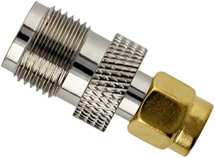 OTHMRO 1PCS Gold/Silver Tone SMA Male para McX Macx Male Jack Jack Straight Coaxt Adapter Conector Coaxial