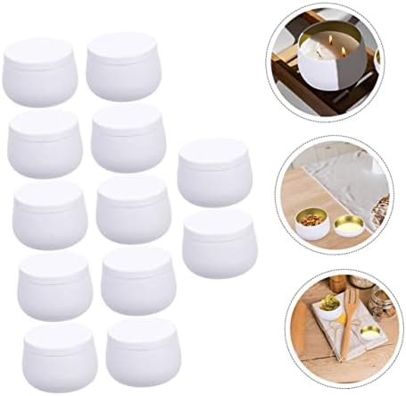Excetty 12pcs Belly Storage Jar Metal Contêiner com contêineres de lata de tampa com tampas de chá de lata
