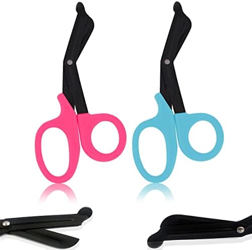ODONTOMED2011 Premium Scissors com revestimento de fluoreto premium, EMT e trauma tesouras 2 pacote 7,25 7 1/4 EMT Utility Shears Scissors
