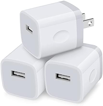 Blocos de carregamento para iPhone, caixa de carregador Sicodo 3pack plug in Canete de telefone One