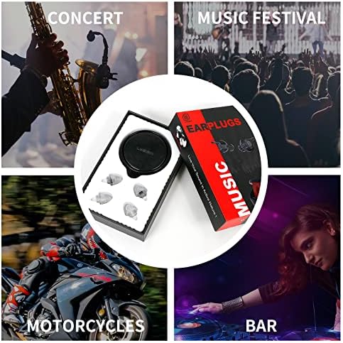 Plugues de ouvido de alta fidelidade da Lysian para shows, ruído de cancelamento de concerto para músicos, motocicletas, festival de música, jogos, DJ, pares de bateria-2
