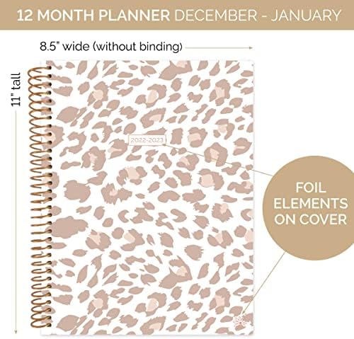 Bloom Daily Planners 2022-2023 Planejador de dia acadêmico - organizador semanal/mensal da agenda com guias -