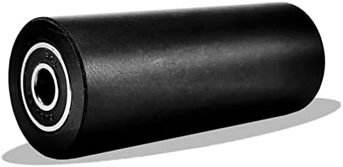 Gande Rolamento preto Rolagem de rolagem, diâmetro 18/24mm 28mm Polia dura da superfície rolo de guia muda, rolamentos duplos 2pcs