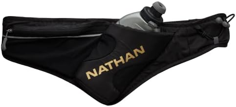 Pacote de cintura de hidratação de pico de Nathan com área de armazenamento e balão de corrida 18oz - correndo, caminhada, camping, ciclismo