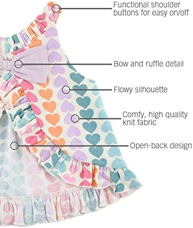 RuffleButts® bebê/criança garotas tricotadas tricotadas back-back ruffle swing top