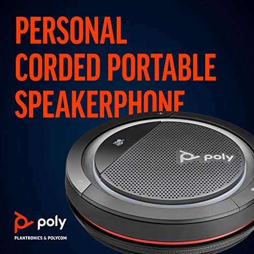 Poly - Calisto 3200 Wired SpeakerPhone - Pessoal portátil pessoal para chamadas de conferência - USB -A