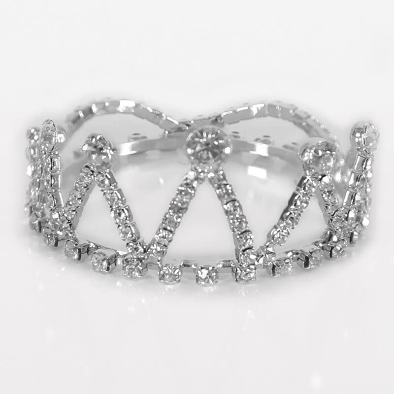Stephan Baby Glitzy & Glamorous Mini Crown, um mini tamanho, cristal