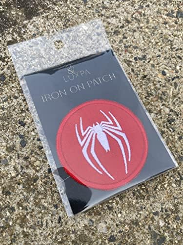 Luxpa - Símbolo do Homem -Aranha - Ferro bordado de qualidade premium em patch - Applique - DIY - Aplicação fácil