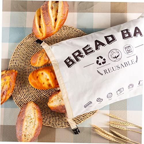 UPKOCH 4 PCS Bolsa de pão bolsa de armazenamento Bolsa de algodão Bolsas de pão de pão sacos de pano reutilizáveis