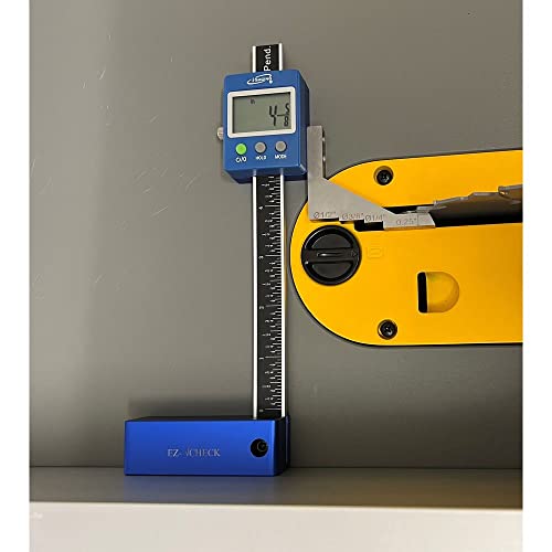 Igaging Digital 5 Altura do medidor EZ-check para roteador de madeira e ajuste de serra de mesa