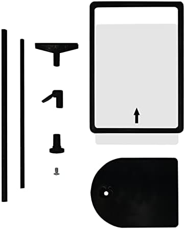 ButUnita Ajuste ajustável suporte de sinalização 8,5 x 11 polegadas com quadro aberto de alumínio para