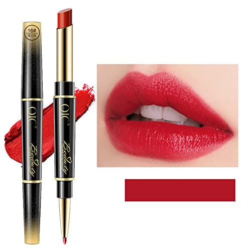 Lipstick de batom de barra lápis lápis, revestimento labial, névoa fictícia, maquiagem, lábio à prova