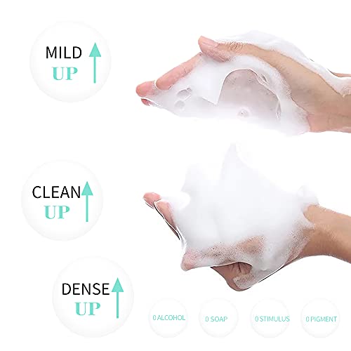 Limpador de cílios de espuma de shampoo de cílios para extensão de cílios de xampu suave + pincel para