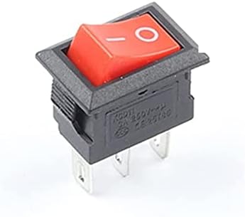 Interruptor de balanço de berrysun 10 pcs 10x15 mm interruptor de botão de pressão 3 pinos 3a/250v Mini spst kcd11