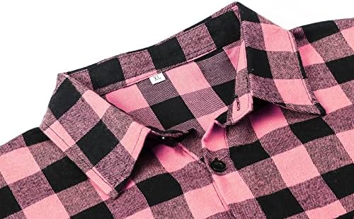 Camisa de flanela xadrez casual masculina de cromoncent