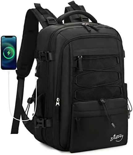 Mochila de viagem para mulheres de 15,6 polegadas para laptop mochilas com porto USB Porta Carry On Backpack Flight aprovado por pacote de backs backs backbags esportes esportivos ao ar livre rucksack