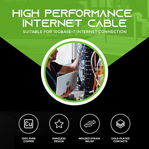 Gearit 100pack de 1,5ft CAT6 Ethernet Cable & 150ft CAT6 CABO