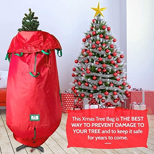 Saco de armazenamento na árvore de Natal na vertical - Prova de lágrima pesada 600D/ Inside PVC Material