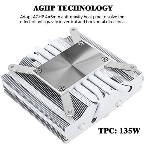 Thermalright AXP90-X47 Branco ProfileS de baixo perfil CPU Cooler com ventilador PWM de 90 mm