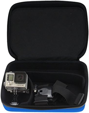 Navitech Blue Heavy Duty Rugged Case/capa compatível com a câmera de vídeo Kaiser Baas X80 Ação