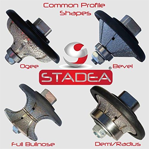 Roda de perfil de diamante Stadea/Roda de moagem de perfil Fullnose 40 mm 1 1/2 de alta para moedor Polhoners Granite Granite Moda