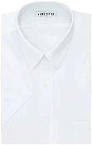 Van Heusen Men's Big Fit Sleeve Dress Camisetas Poplin Solid