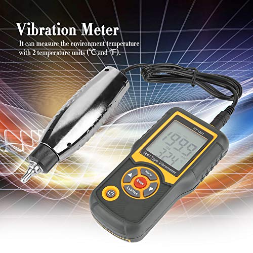 Medidor de vibração Sensor de vibração portátil Medidor de vibração de alta precisão O analisador do vibrômetro
