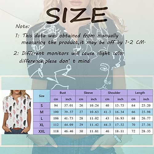 Basics Women Shirt Tops for Women Short Manga Summer Moda Casual Casual Trendy Camiseta Botão do botão T decote