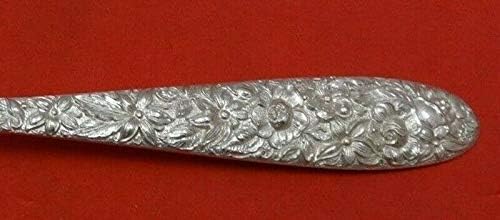 Sul Rosed de Manchester Sterling Silver Serving Spoon Piered 9 Bubs Custom
