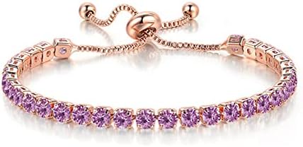 Tennis Chain Rhinestone Beads Slider Bracelet 14K Bracelete de semente de cristal de prata dourado