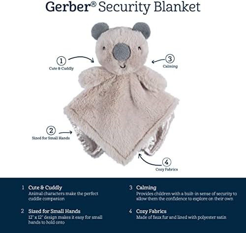 Gerber Baby Plush Lovey Security Clanta, coala, tamanho único
