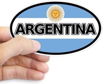 Argentina e Argentina Bandim Carrocre adesivo Decalque Oval