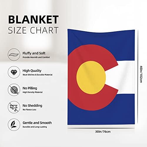 QG ZZX Flag of Colorado Baby Blain for Boys Girls Blain Fystroller Blanket