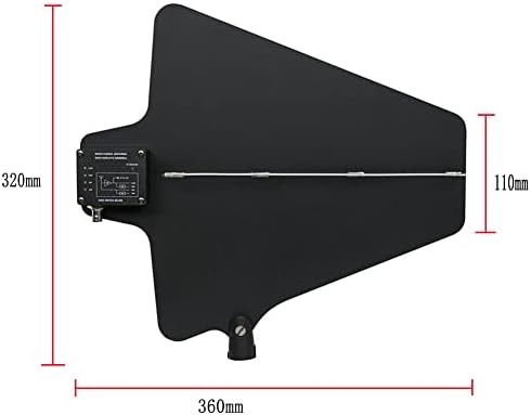 2 PCs UHF 450-970MHz Paddle de antena ativa com interruptor de ganho para sistema de microfone sem fio