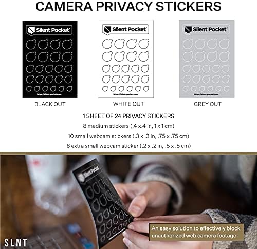 Os adesivos de privacidade silenciosos de bolso slnt para a privacidade da lente da câmera -