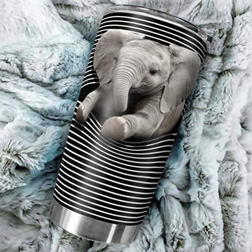 Elefante Bojianzzha quebrando através do copo de aço inoxidável Thermomos Vacuum Isoled Cup Tea Viagem Copo Tire