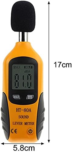 FZZDP Decibel medidor de som digital de nível de som 30 - 130 dB Medida de ruído de áudio Dispositivo Dispositivo Disposition Ranges