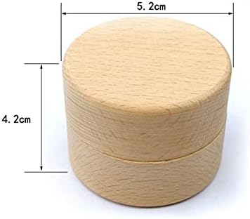ZZYINH AN207 Casamento rústico personalizado Caixa de madeira Jóias de bugigangas Contêiner de armazenamento de