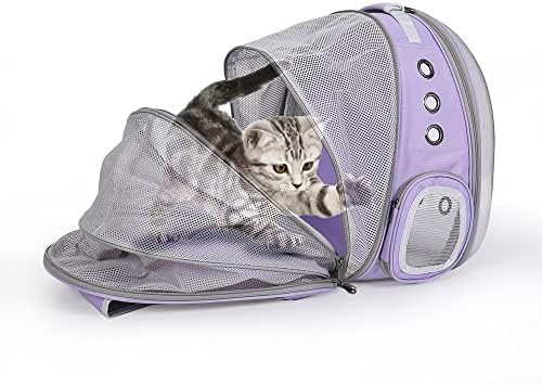 CAT Backpack transportador bolha bolha expansível dobrável transportadora de animais de estimação Backpack para