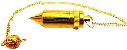 Bullet Bullet Brass banhado Pendulum Healing Dowsing A ++ Metal Reiki Resultados