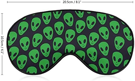 Aliens enfrenta OVNI da máscara de máscara de olho macio eficazes de sombra eficazes Máscara de sono com uma alça